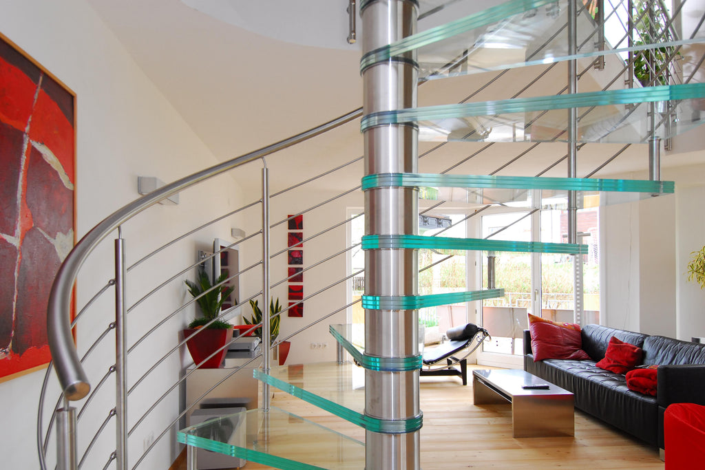 Galstreppe 76 - Spindeltreppe Glas float