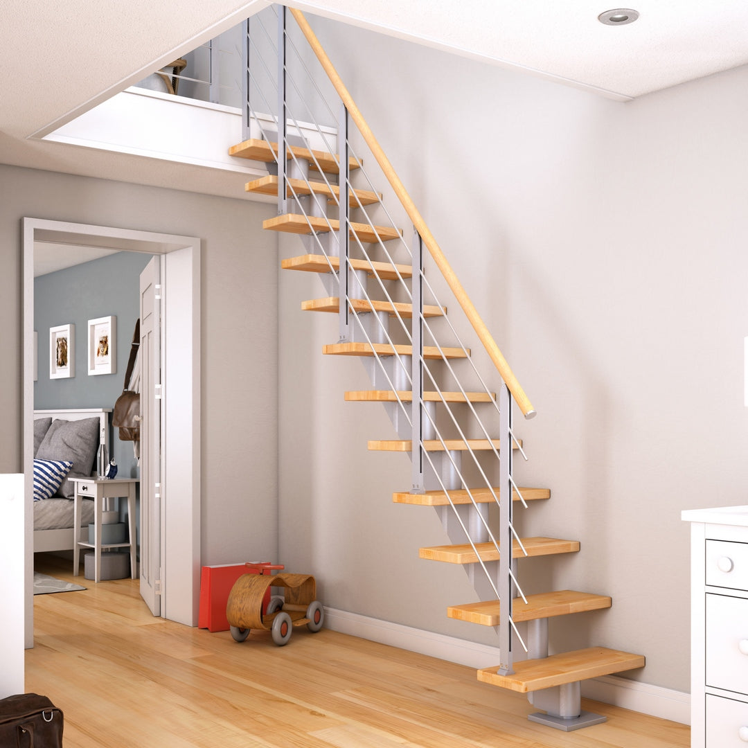 Frankfurt - Raumspartreppe Verlauf 1/4 gewendelt