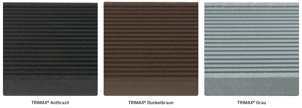 Gardentop - Stufen Trimax anthrazit - 100 cm - Gartentreppe - Außentreppe für den Garten