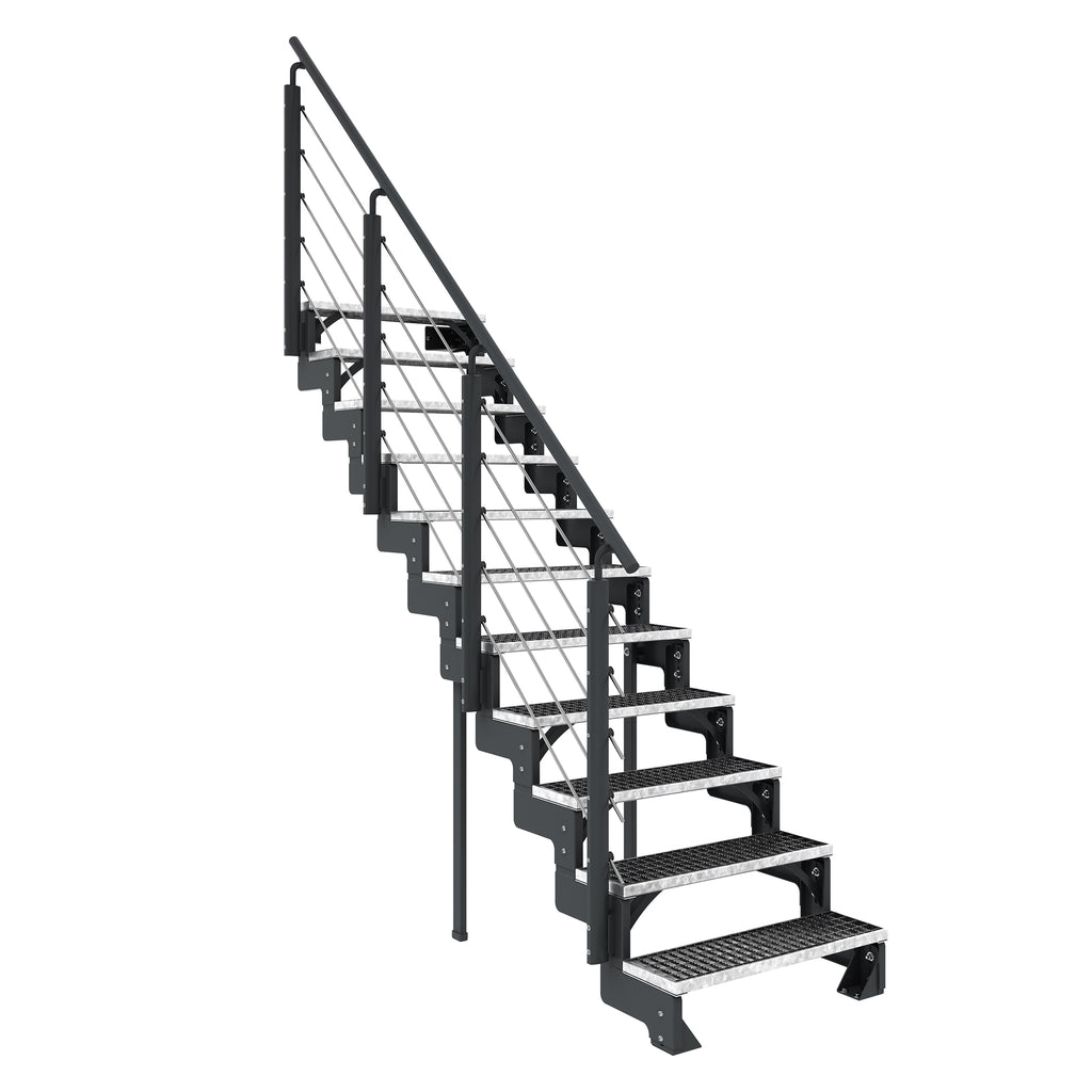Gardentop Anthrazit NEU!!! - Stufen GITTERROST - 80 cm
