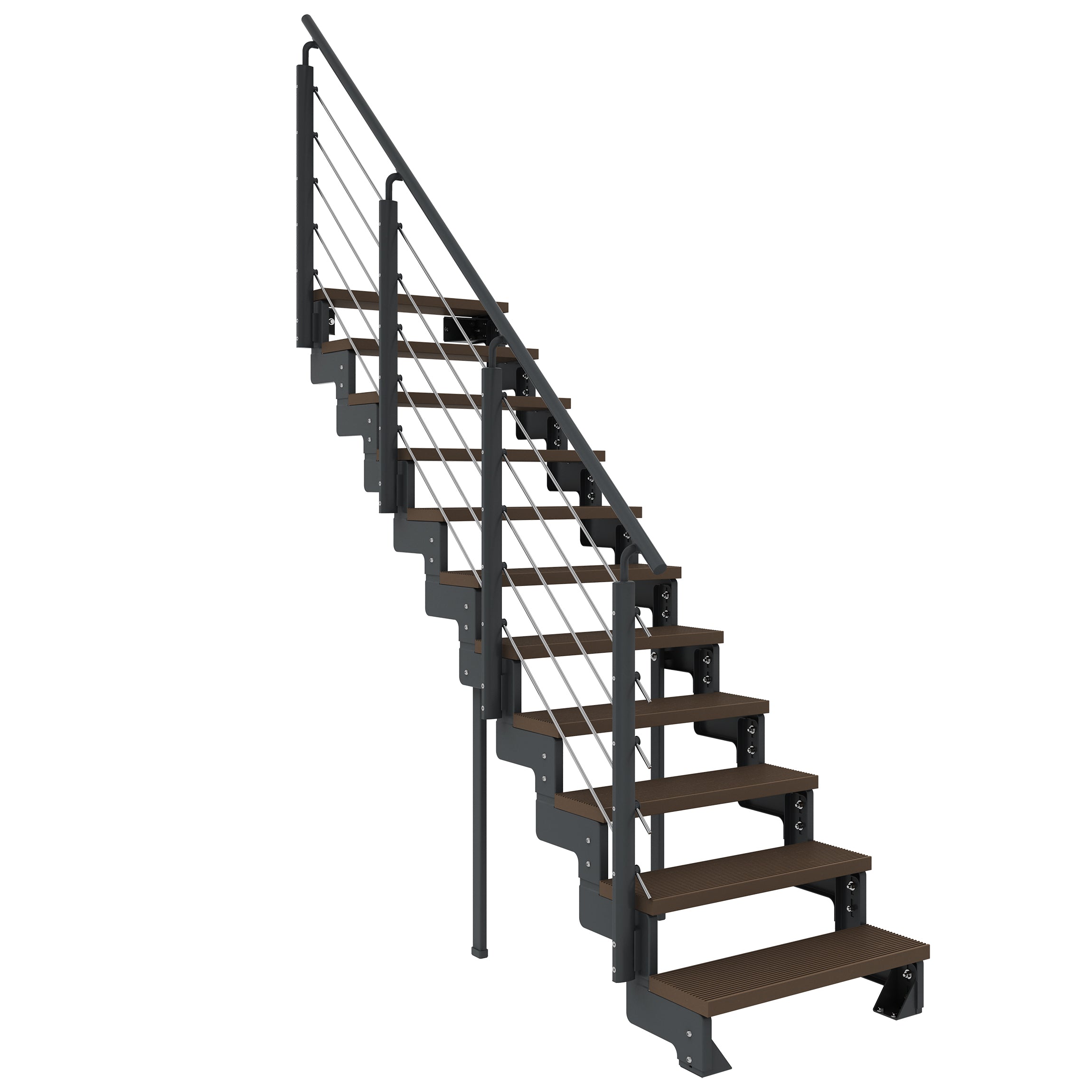 Gardentop Anthrazit NEU!!! - Stufen Trimax DUNKELBRAUN - 80 cm