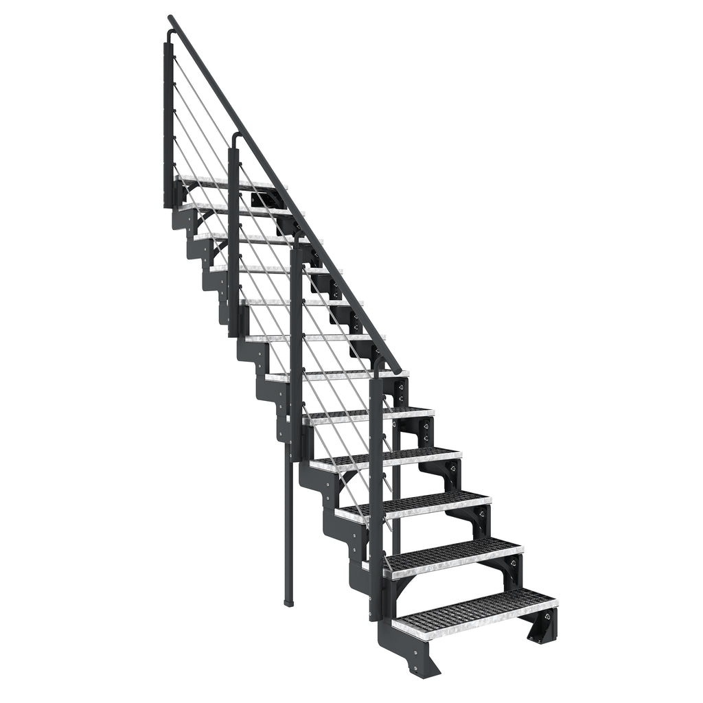 Gardentop Anthrazit NEU!!! - Stufen GITTERROST - 80 cm