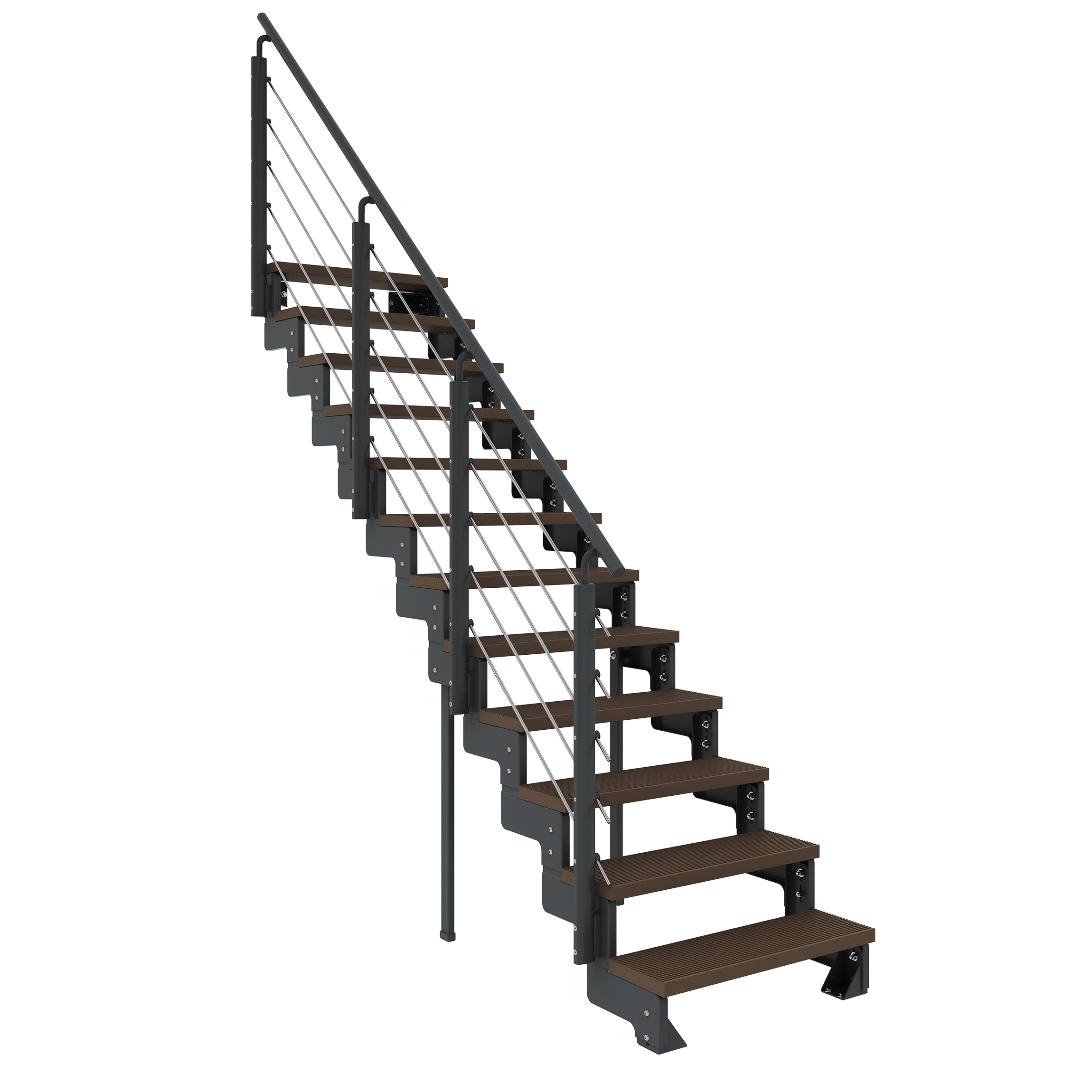 Gardentop Anthrazit NEU!!! - Stufen Trimax DUNKELBRAUN - 80 cm