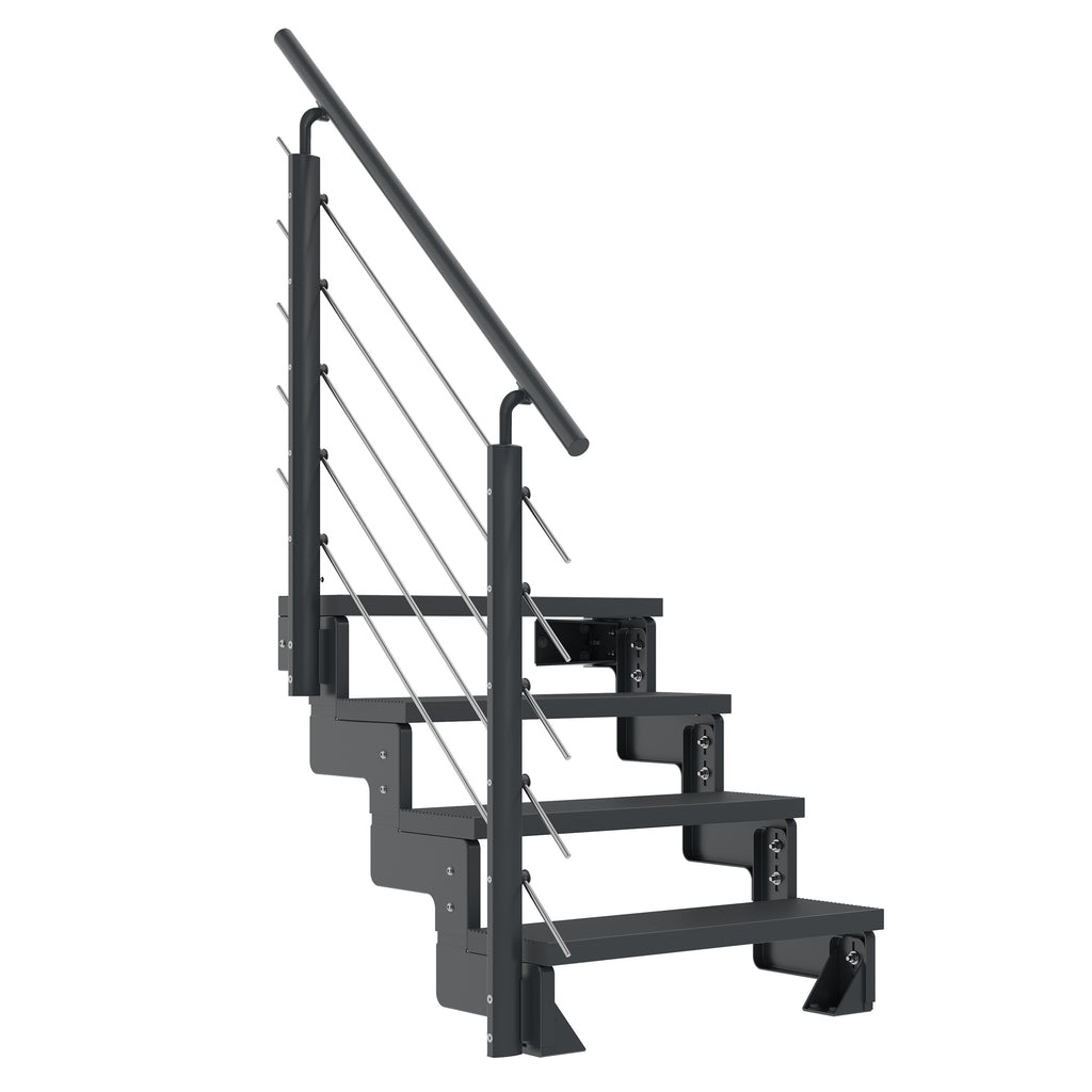 Gardentop Anthrazit NEU!!! - Stufen Trimax ANTHRAZIT - 100 cm