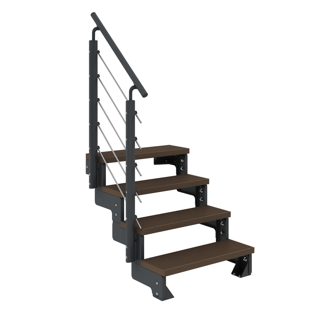 Gardentop Anthrazit NEU!!! - Stufen Trimax DUNKELBRAUN - 80 cm