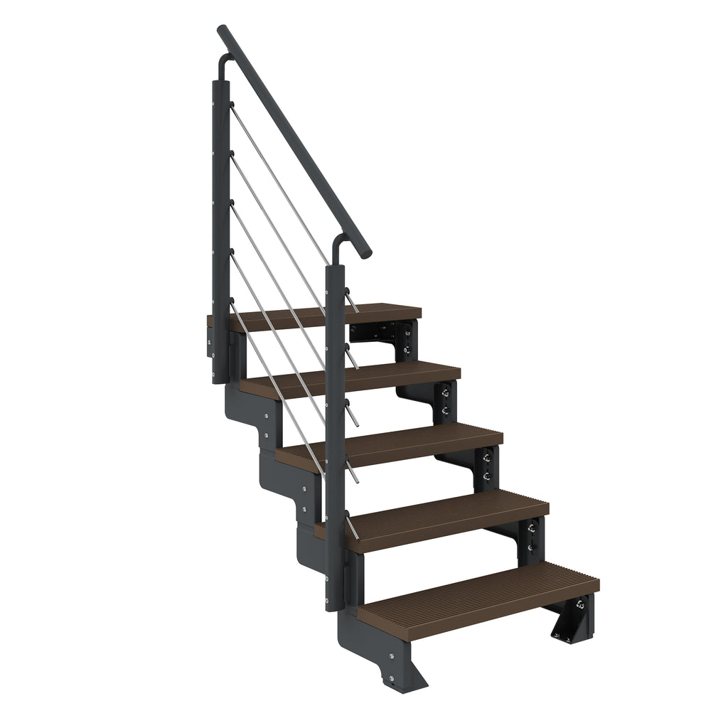Gardentop Anthrazit NEU!!! - Stufen Trimax DUNKELBRAUN - 80 cm