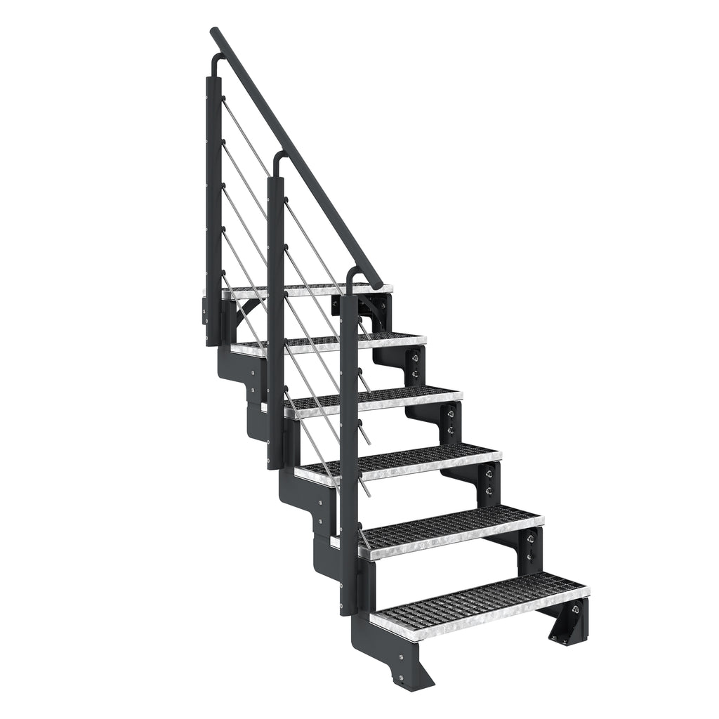 Gardentop Anthrazit NEU!!! - Stufen GITTERROST - 80 cm