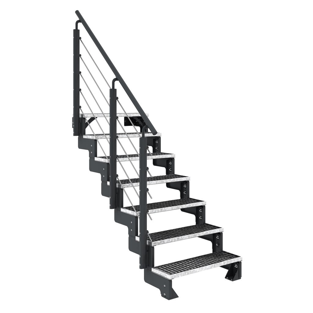 Gardentop Anthrazit NEU!!! - Stufen GITTERROST - 80 cm