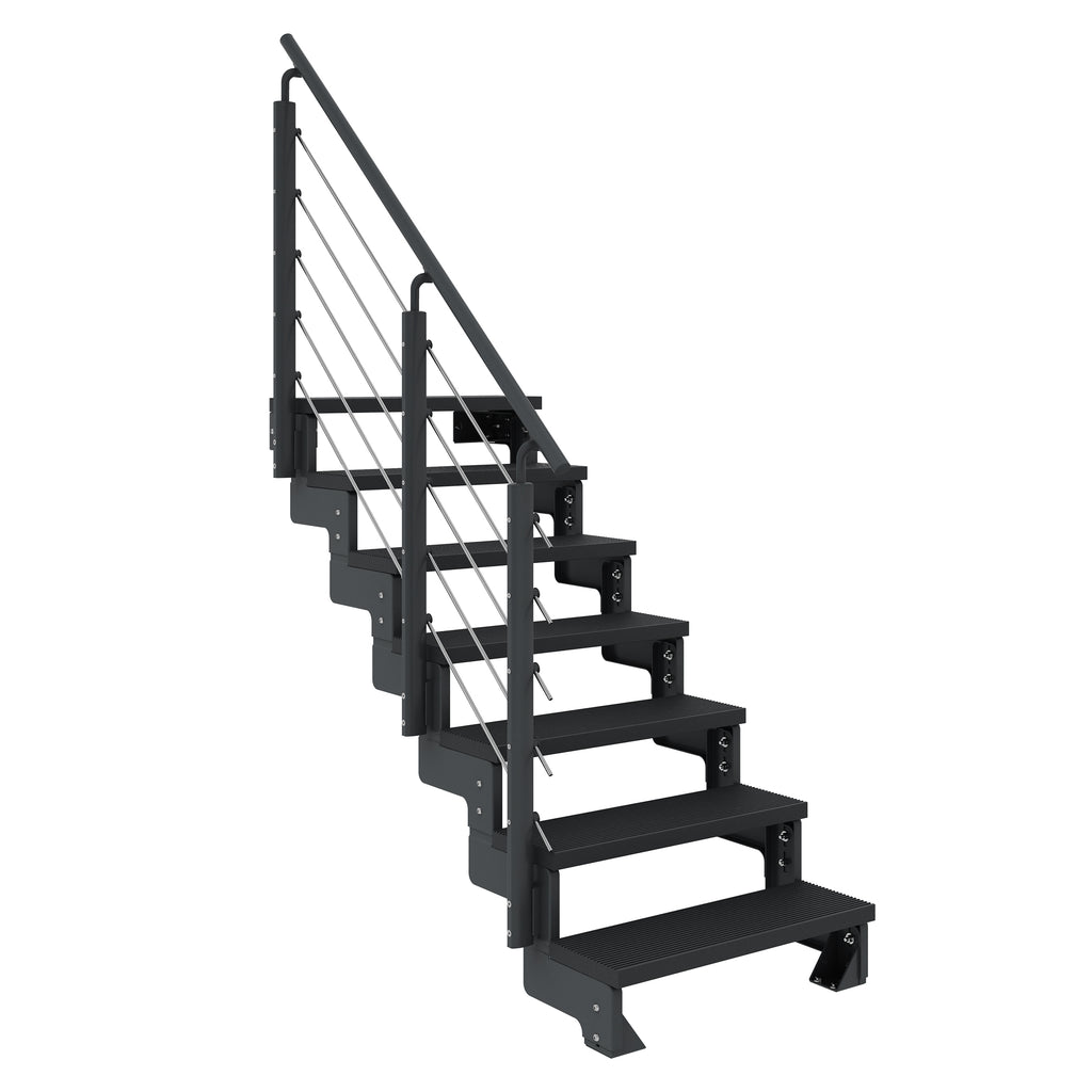 Gardentop Anthrazit NEU!!! - Stufen Trimax ANTHRAZIT - 100 cm