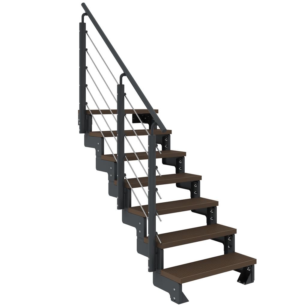 Gardentop Anthrazit NEU!!! - Stufen Trimax DUNKELBRAUN - 80 cm