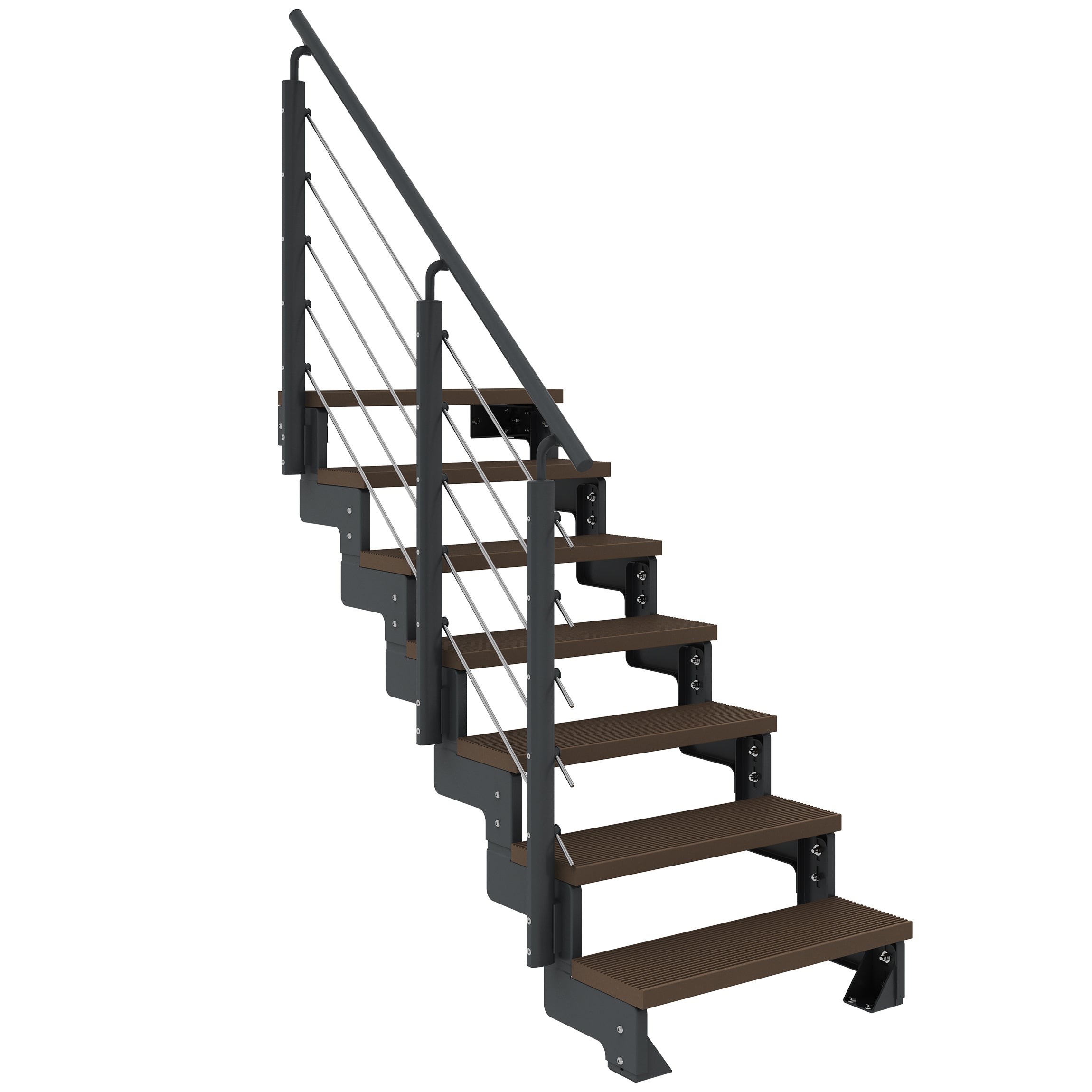 Gardentop Anthrazit NEU!!! - Stufen Trimax DUNKELBRAUN - 80 cm