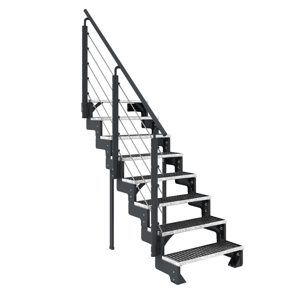 Gardentop Anthrazit NEU!!! - Stufen GITTERROST - 80 cm