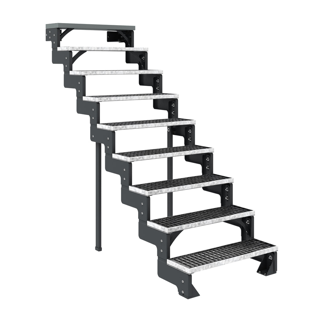 Gardentop Anthrazit NEU!!! - Stufen GITTERROST - 80 cm