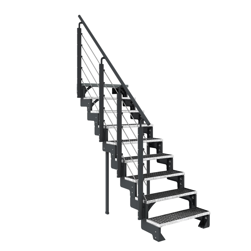 Gardentop Anthrazit NEU!!! - Stufen GITTERROST - 80 cm
