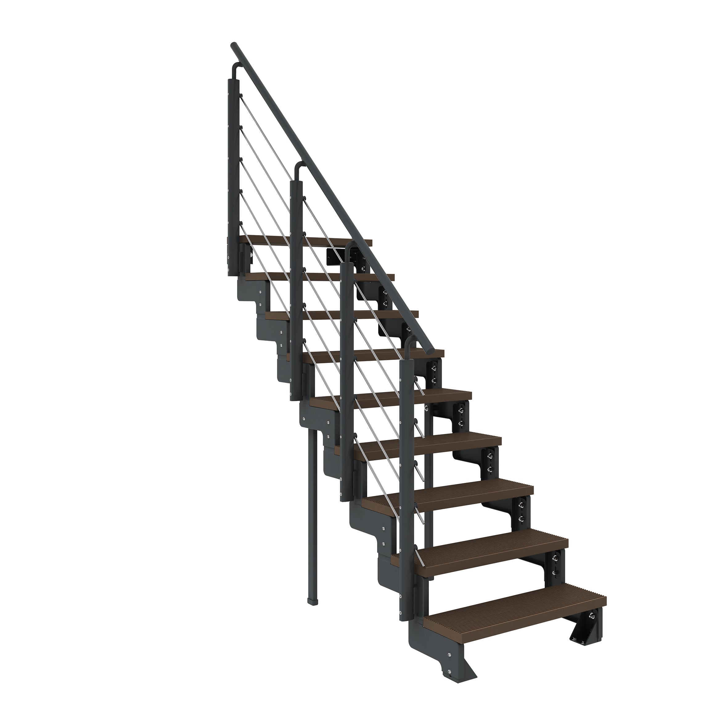 Gardentop Anthrazit NEU!!! - Stufen Trimax DUNKELBRAUN - 80 cm