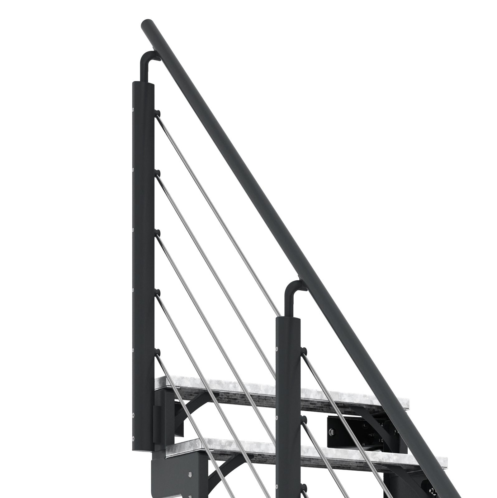 Gardentop Anthrazit NEU!!! - Stufen GITTERROST - 80 cm