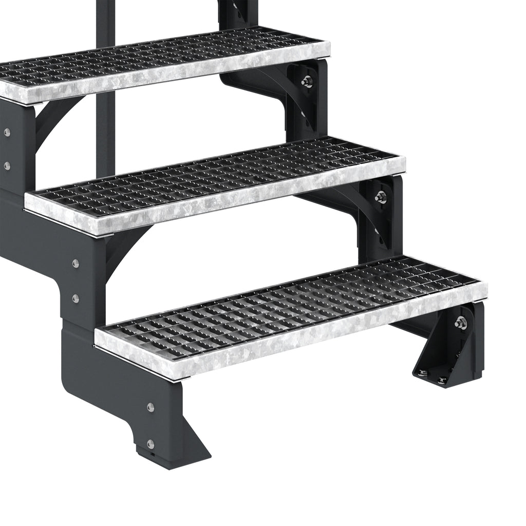 Gardentop Anthrazit NEU!!! - Stufen GITTERROST - 80 cm