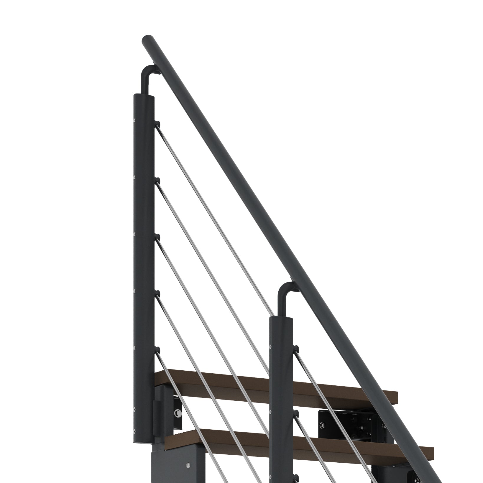 Gardentop Anthrazit NEU!!! - Stufen Trimax DUNKELBRAUN - 80 cm