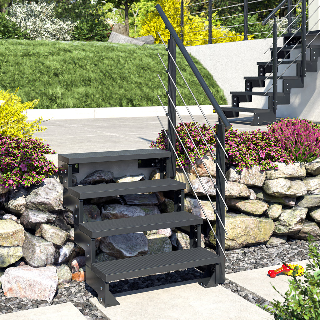 Gardentop Anthrazit NEU!!! - Stufen Trimax ANTHRAZIT - 100 cm