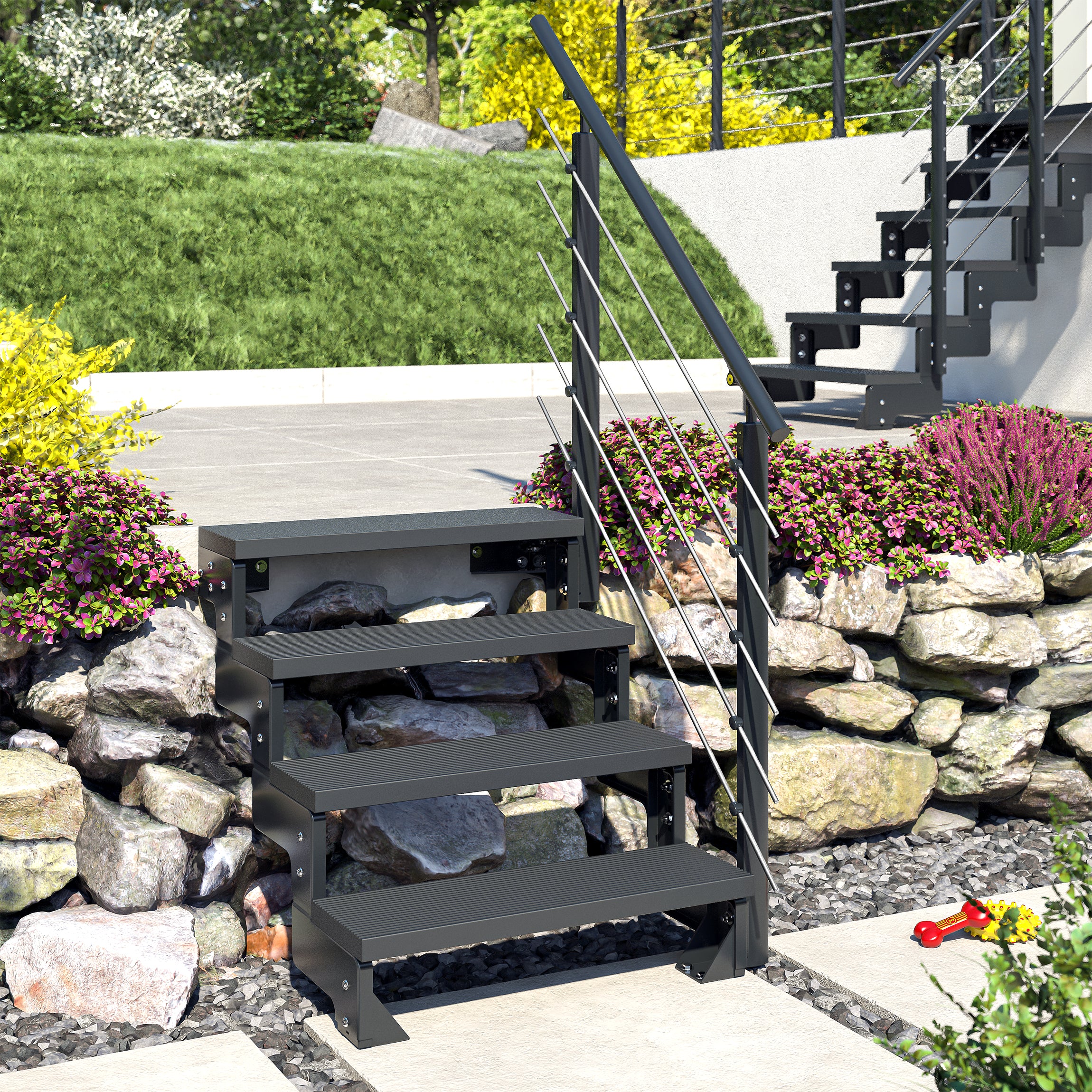 Gardentop Anthrazit NEU!!! - Stufen Trimax ANTHRAZIT - 80 cm
