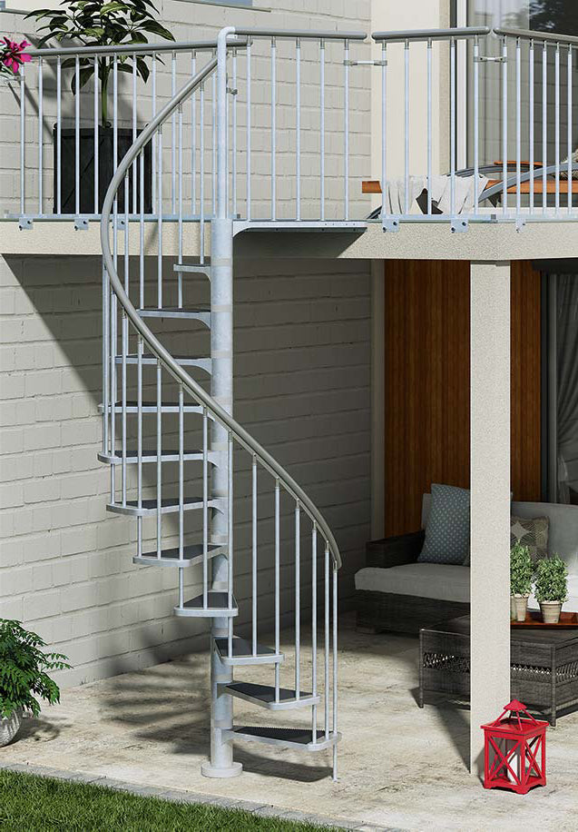 Gardenspin -Trimax Stufen - Spindeltreppe - Gartentreppe