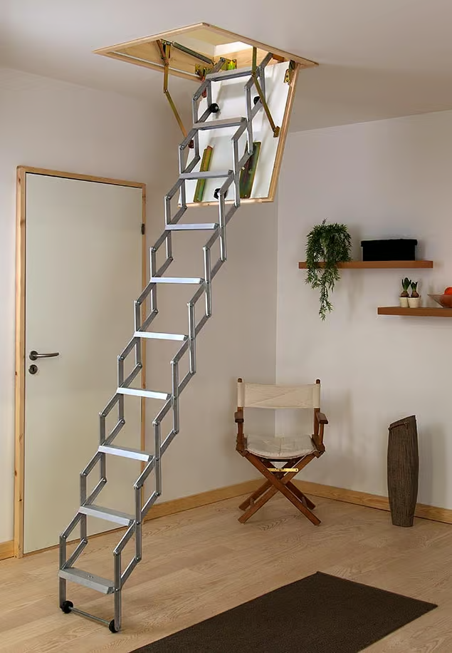 Dachbodentreppe alu-fix - Mit Kasten