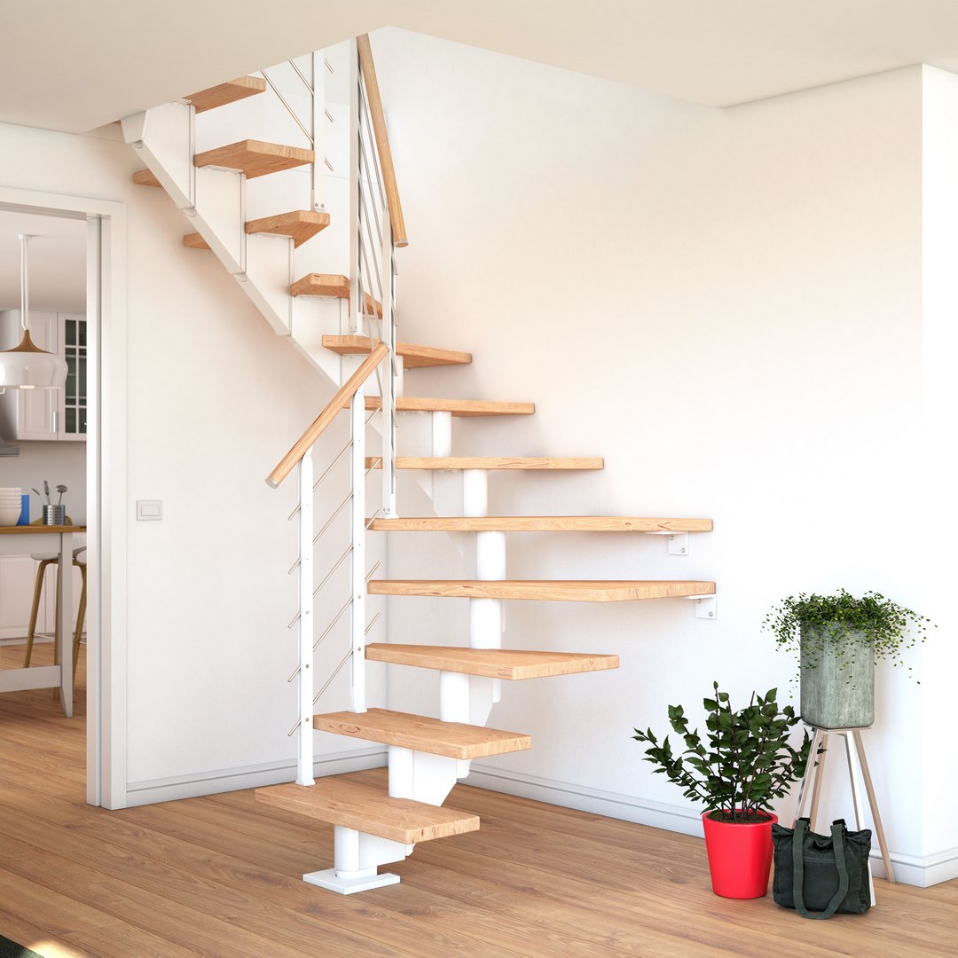 Hamburg - Raumspartreppe - Verlauf 1/4 gewendelt