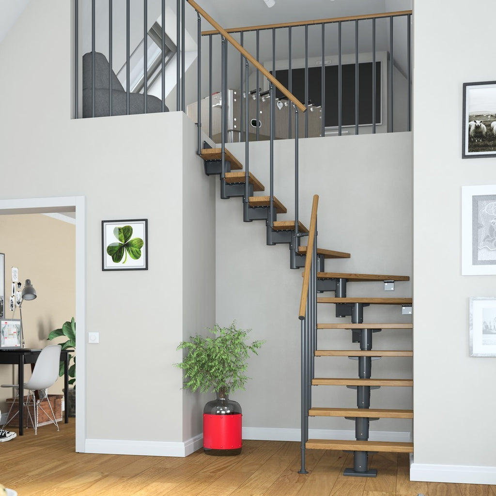 Cork - Raumspartreppe - Verlauf 1/4 gewendelt