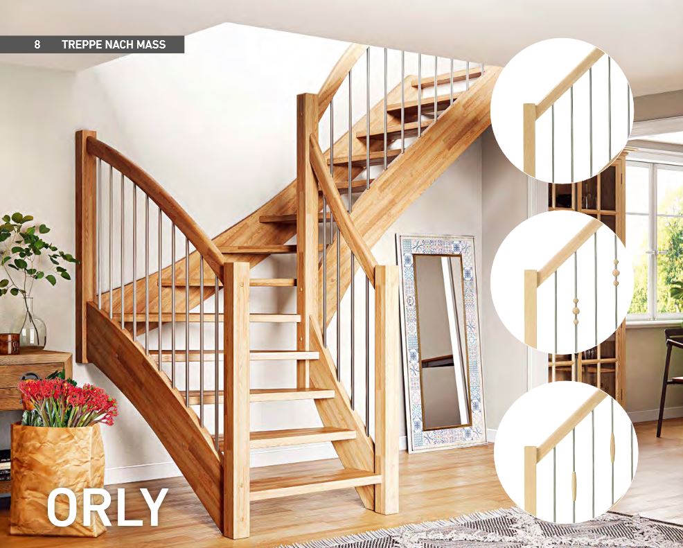 Orly - Geschosstreppe - gerader Verlauf