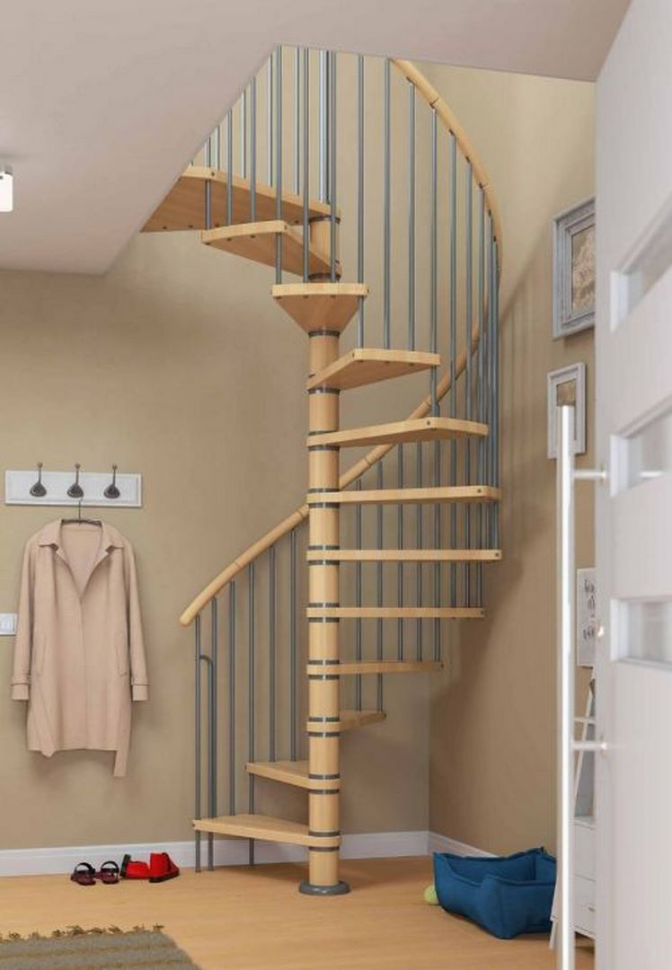 Vorstellung der Spindeltreppe Winnibeg in Buche