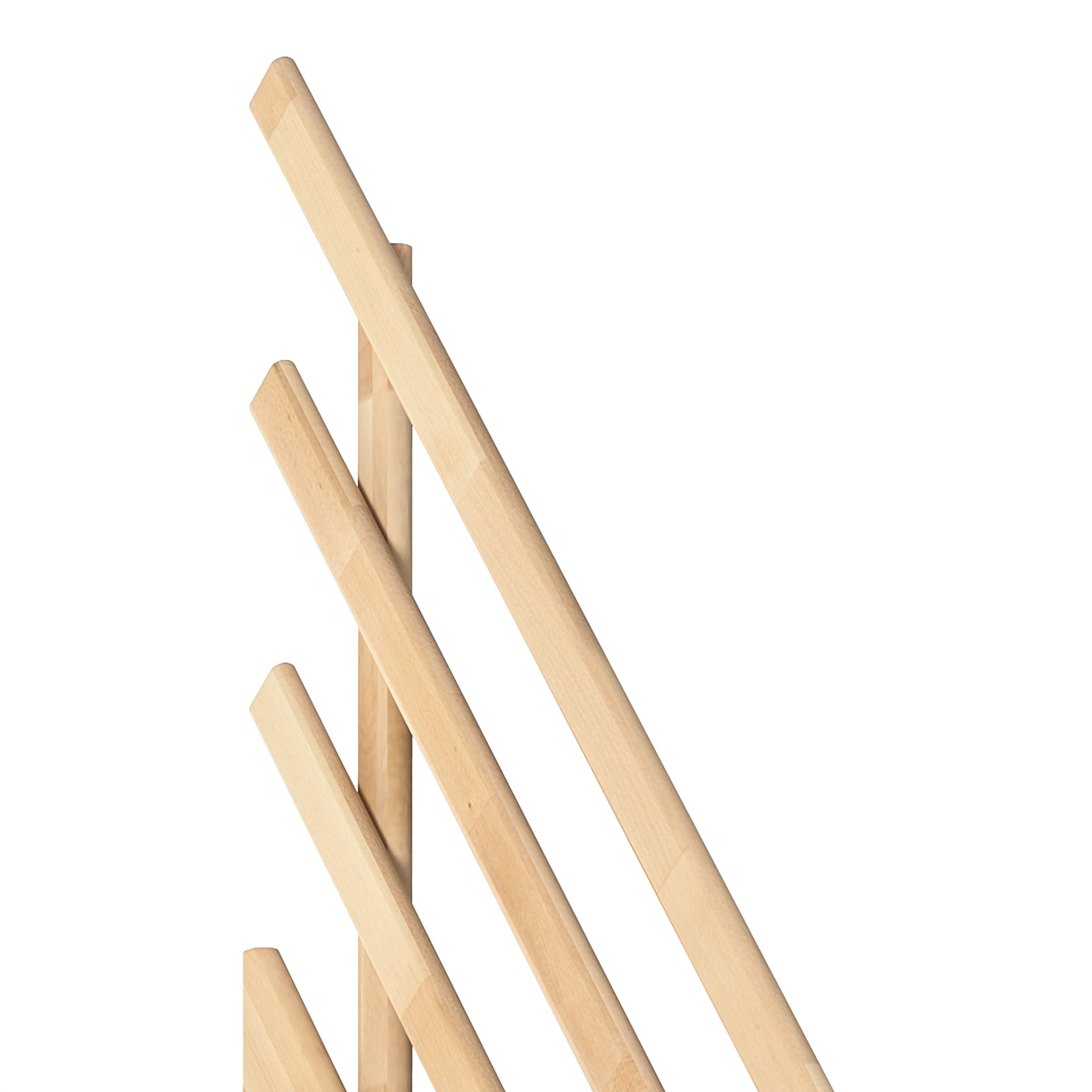 Raumspartreppe Burgau Buche Detail oben