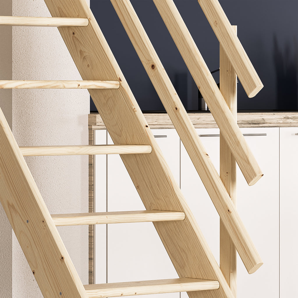 Raumspartreppe Burgau fichte Detail