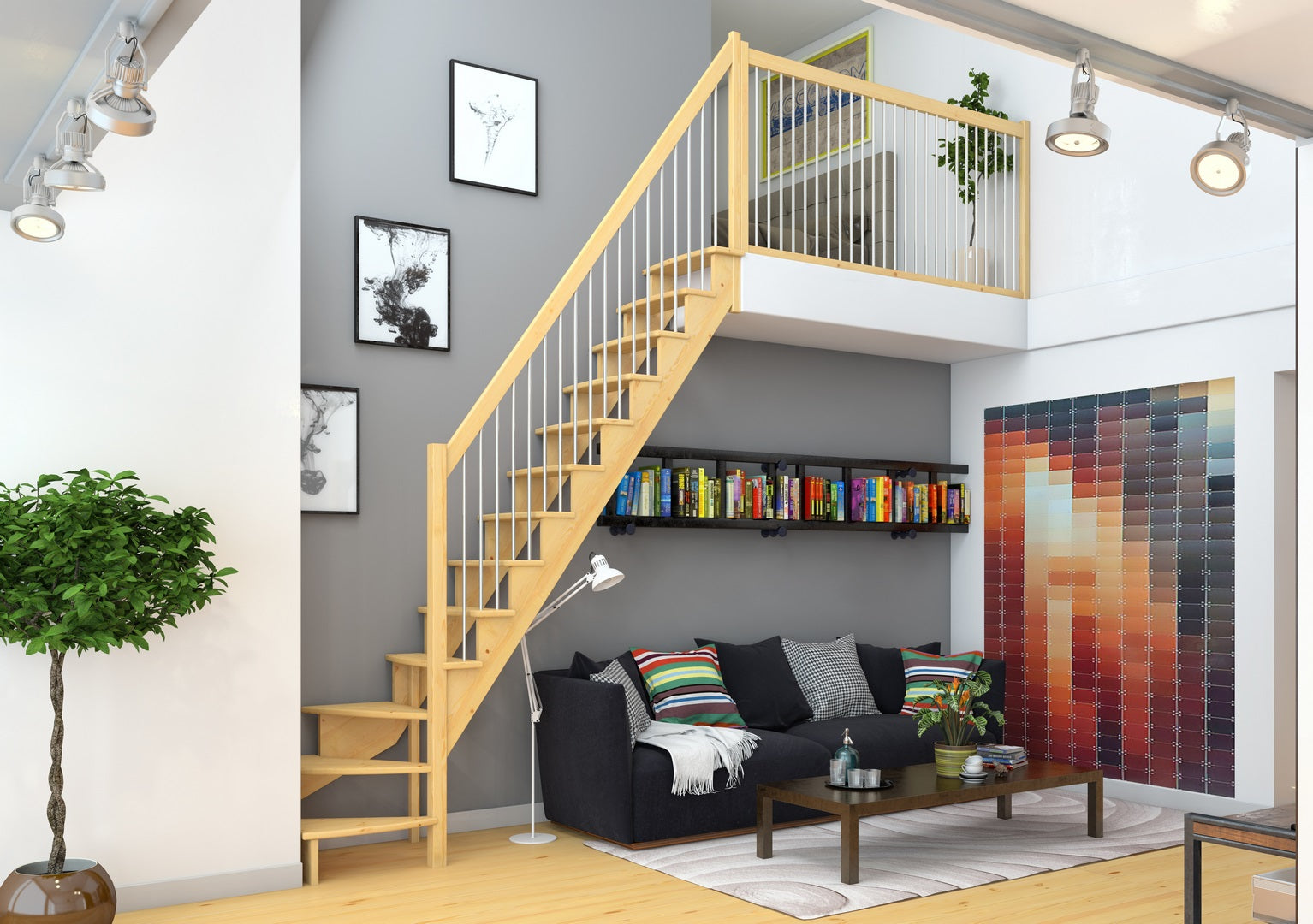 Lyon - Raumspartreppe - gerader Verlauf