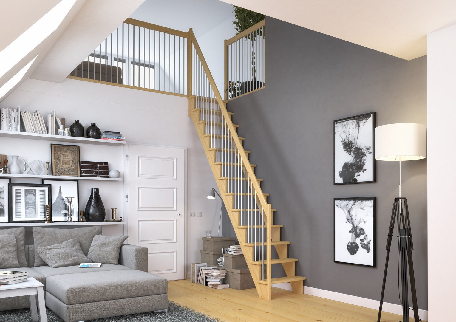 Paris - Raumspartreppe - gerader Verlauf