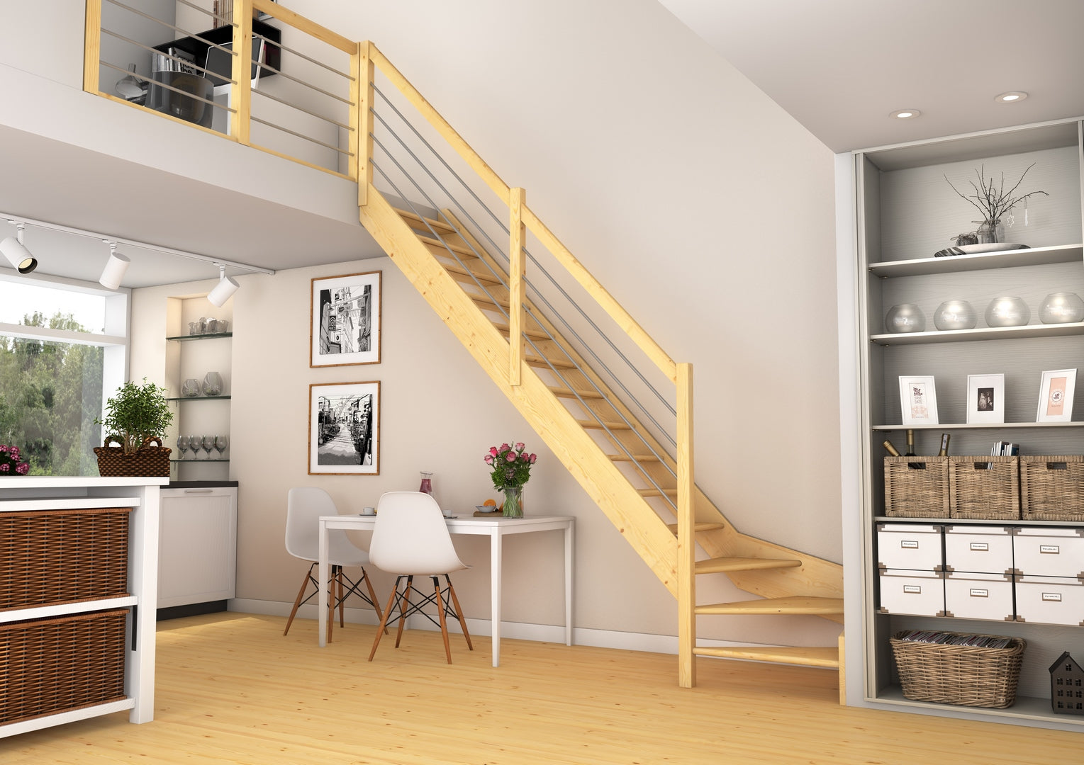 Paris - Raumspartreppe - gerader Verlauf