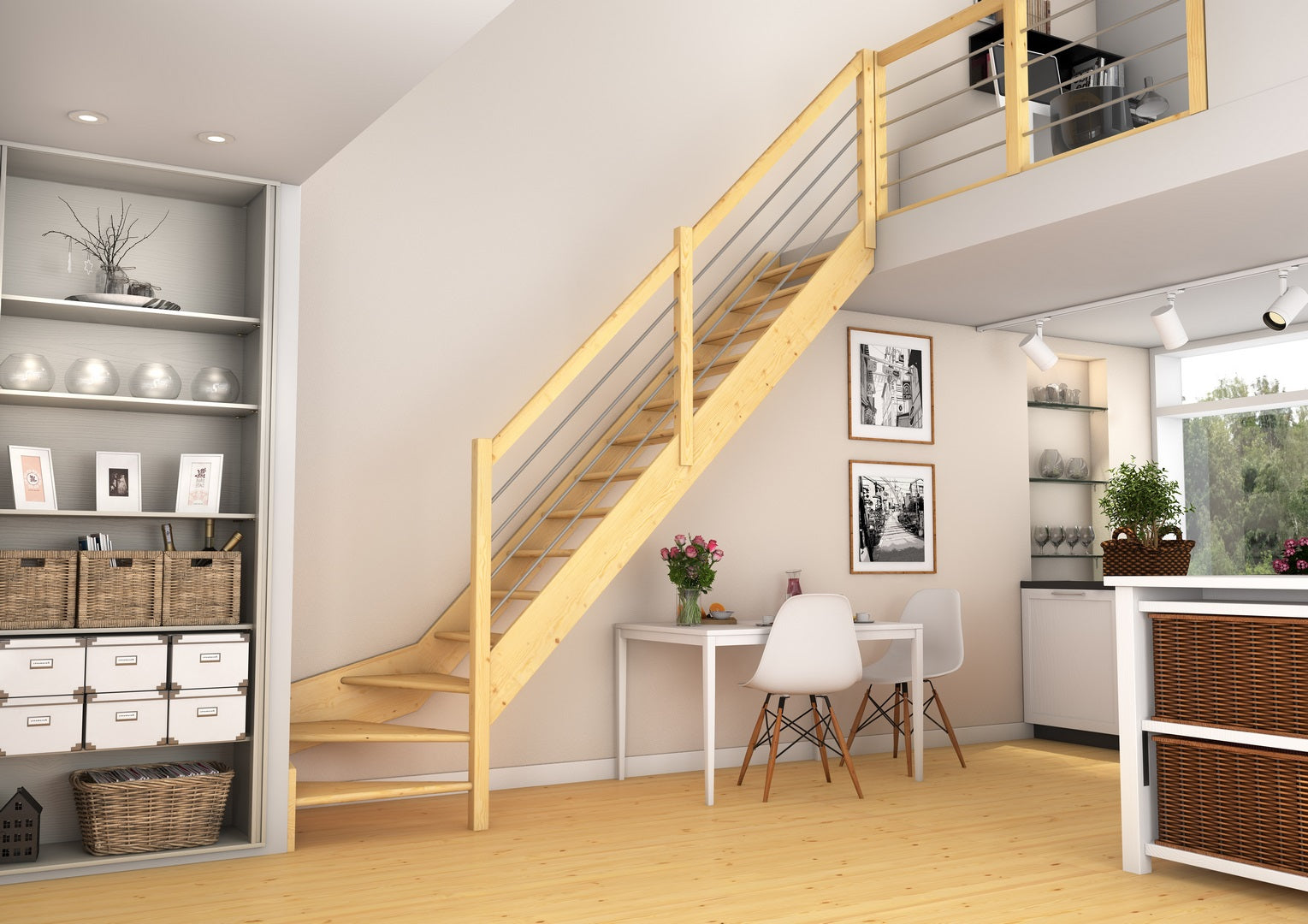 Paris - Raumspartreppe - 1/4 gewendelter Verlauf