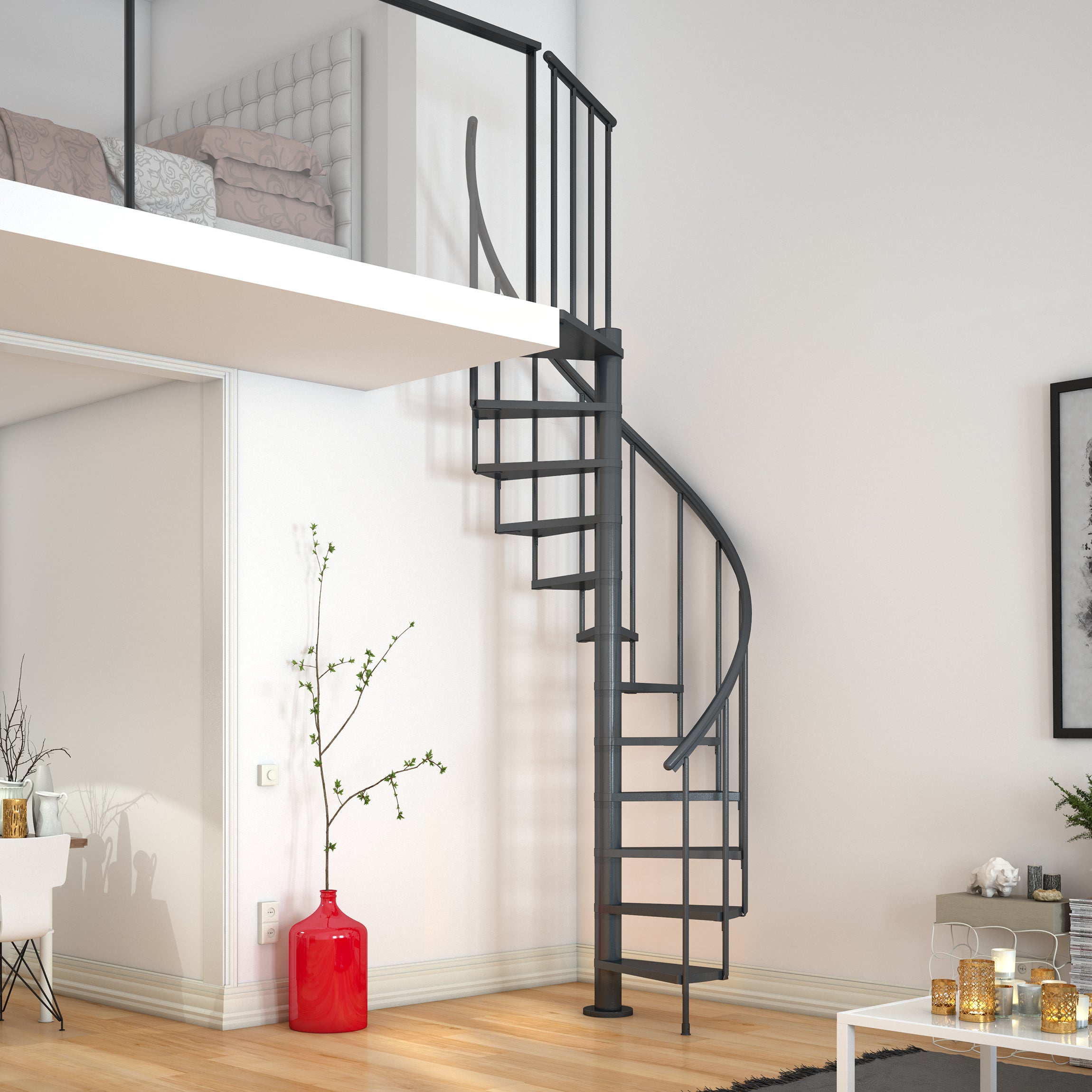 Calgary Anthrazit Stufen