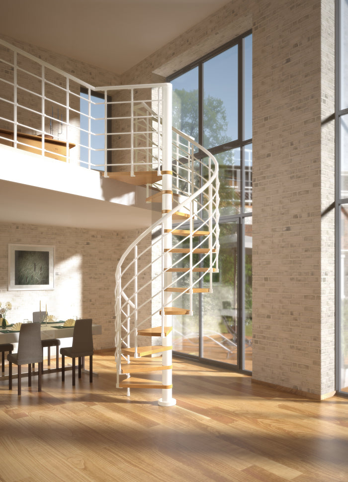Spindeltreppe Oslo - modernes Design Wendeltreppe - 120 cm, 140 cm, 160 cm