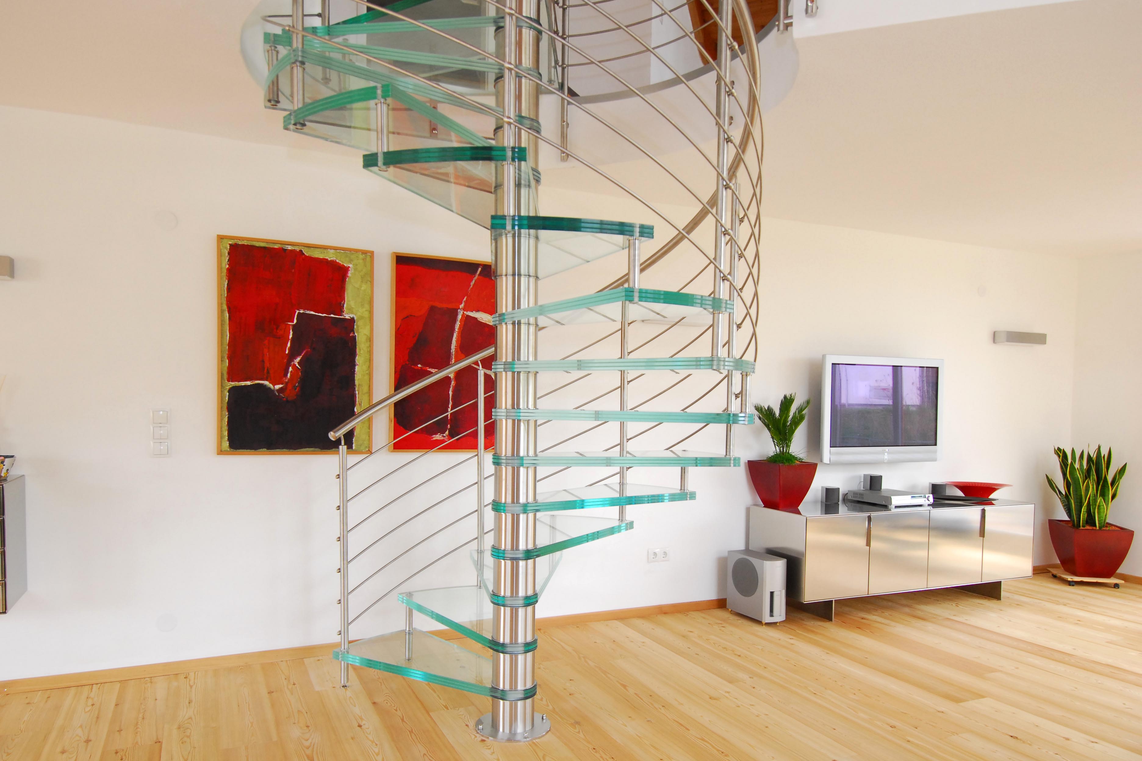 Galstreppe 76 - Spindeltreppe Glas float
